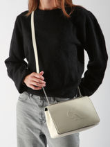 Sac Bandoulire Sculpted Calvin klein jeans Beige sculpted K612727-vue-porte