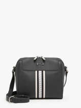 Sac Bandouli�re Jeane Signature Cuir Nathan baume Gris signature 3