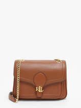 Sac Bandoulire Bradley Cuir Lauren ralph lauren Marron bradley 31941807