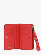 Portefeuille Compact Premier Flirt Cuir Lancel Rouge premier flirt A11136-vue-porte