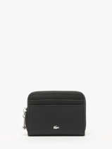 Portefeuille Lacoste Noir daily city NF4764DZ