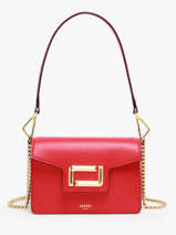 Sac Bandoulire Angele Cuir Lancel Rouge angele A13275