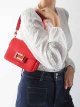 Sac Bandoulire Angele Cuir Lancel Rouge angele A13147-vue-porte