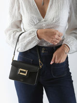 Sac Bandouli�re Angele Cuir Lancel Noir angele A13275-vue-porte