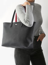 Cabas Anna Lacoste Noir anna NF4823AA-vue-porte