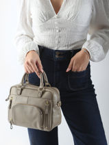 Sac Bandouli�re Baby Macy Cuir Nat et nin Beige vintage BABYMACY-vue-porte