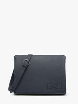 Sac Bandouli�re Brugge Cuir Nathan baume Bleu n city 2