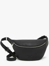 Sac Banane Large Derby Bis Cuir Nathan baume Noir n city 22