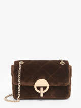 Moyen Sac Bandoulire Moon En Velours Vanessa bruno Marron moon 42V40533