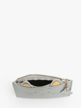 Coin Purse With Card Holder Miniprix Silver slim 78SM2633-vue-porte