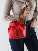 Sac Seau S Ninon Cuir Lancel Rouge ninon A10922-vue-porte