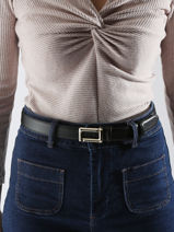 Ceinture Ajustable Lancel Noir angele A13256-vue-porte