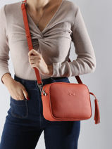 Leather Camera Bag Nathan baume Orange nathan 2-vue-porte