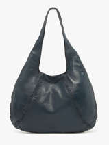 Shoulder Bag Milan Leather Basilic pepper Blue milan BMIL01