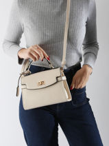 Sac Bandouli�re Saffiano Miniprix Beige saffiano HY5434-vue-porte