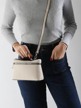 Sac Bandouli�re Grained Miniprix Beige grained DQ8689-vue-porte