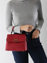 Sac Bandouli�re Grained Miniprix Rouge grained DQ8688-vue-porte