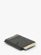 Wallet Monogram Tommy hilfiger Black monogram AM12783-vue-porte