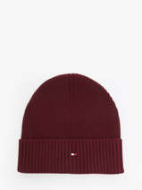 Bonnet Tommy hilfiger Rouge th flag AM12796