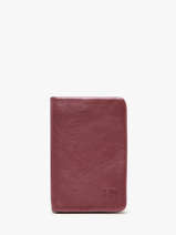 Wallet Wallet Leather Biba Red wallet SFM4L