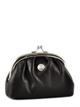 Porte-monnaie Coconut Cuir Hexagona Noir coconut E77214