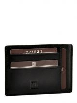 Card Holder Leather Hexagona Black soft 227531