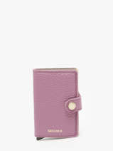 Porte-cartes Cuir Secrid Violet pebble MPE