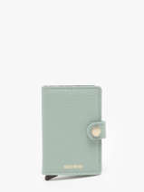 Porte-cartes Pebble Cuir Secrid Bleu pebble MPE