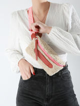 Leather Coachella Mouton Belt Bag Marie martens Beige coachella TMF-vue-porte