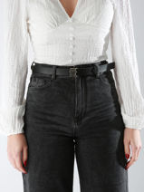 Ceinture Tommy hilfiger Noir logo AW16611-vue-porte