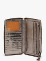 Leather Charlotte Wallet Paul marius Silver vintage CHARLOTT-vue-porte