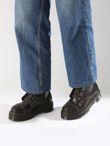 Boots Sinclair In Leather Dr martens Brown unisex 31993302-vue-porte