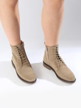 Bottines Zag En Cuir Aliwell Beige women ZAG-vue-porte