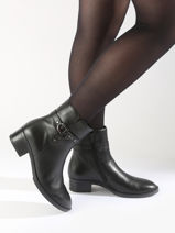 Boots In Leather Gabor Black women 27-vue-porte