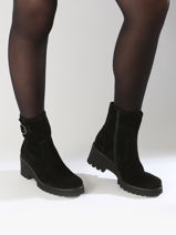 Boots In Leather Gabor Black women 47-vue-porte