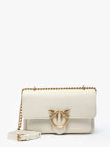 Sac Bandoulire Love Bag Soft Cuir Pinko Beige love bag soft 4528A29Q