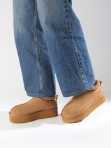 Bottines Eggy Platform Colors of california Marron women Sabot with sock on platform sole-vue-porte