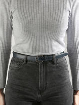 Belt Petit prix cuir Blue belt 25-vue-porte