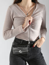 Shoulder Bag Dryden Leather Lauren ralph lauren Black dryden 32951218-vue-porte