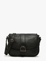 Sac Bandoulire Utility Cuir Basilic pepper Noir utility BUTI09