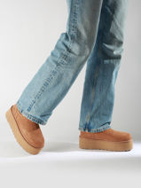 Boots Neumel Platform Chelsea En Cuir Ugg Marron women 1134526-vue-porte