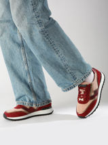 Sneakers En Cuir Nathan baume Rouge women 242S0103-vue-porte