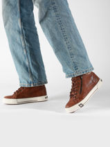Sneakers Mustang Marron women 1410504-vue-porte