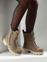 Boots Mustang Beige women 1469502-vue-porte