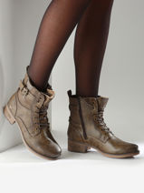 Bottines Mustang Marron women 1229521-vue-porte