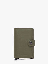 Porte-cartes Crisple Cuir Secrid Vert crisple MC