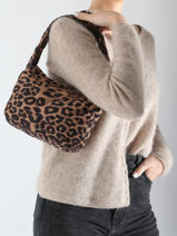 Sac Port� �paule Leopard Miniprix Multicolore leopard 3-vue-porte
