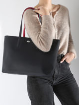 Reversible Shoulder Bag Anna Lacoste Black anna 18SAXPG6-vue-porte