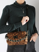 Sac Bandoulire Lp Mila louise Marron lp 23673LP1-vue-porte