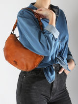 Sac Bandouli�re Tokyo Cuir Basilic pepper Marron tokyo BTOK02-vue-porte